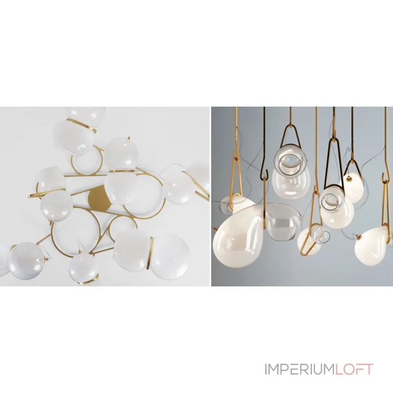Подвесная люстра White glass trap Подвесная люстра White glass trap