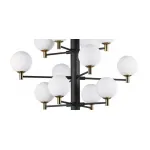 Подвесная люстра Italian Globe Abstraction Light White and Black 12