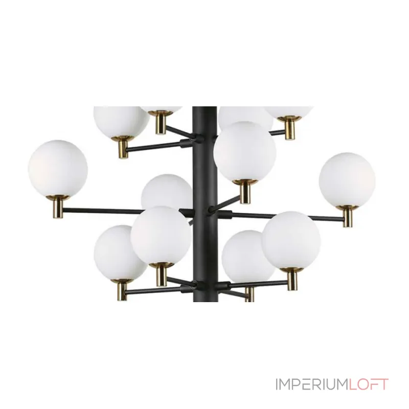Подвесная люстра Italian Globe Abstraction Light White and Black 12