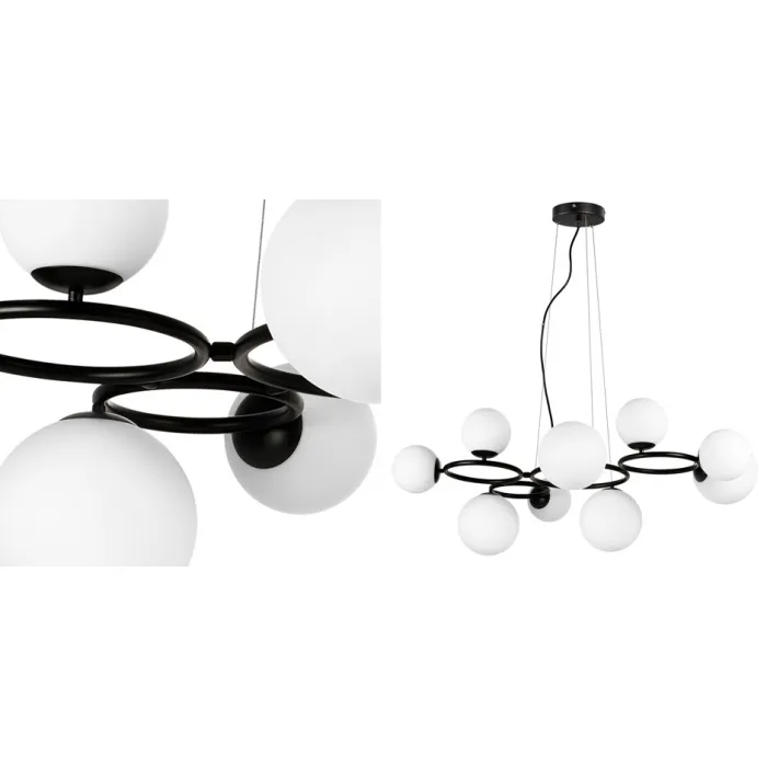 Люстра Bubbles on 4 Rings Chandelier Black от ImperiumLoft