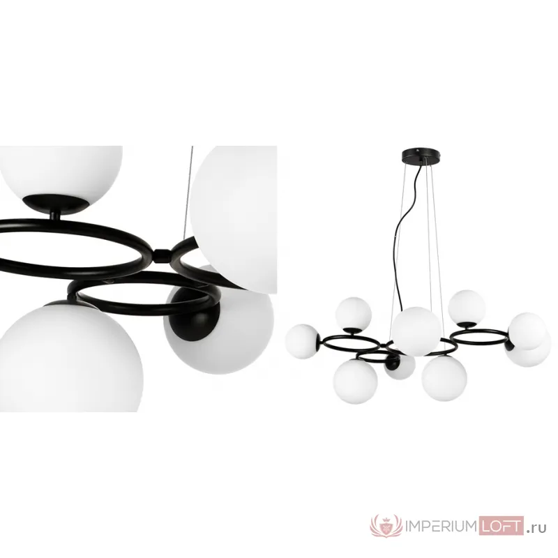 Люстра Bubbles on 4 Rings Chandelier Black от ImperiumLoft