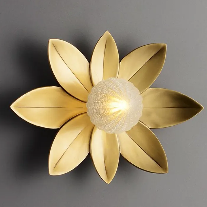 LOTUS Wall Lamp III Бра форме листьев лотоса от ImperiumLoft