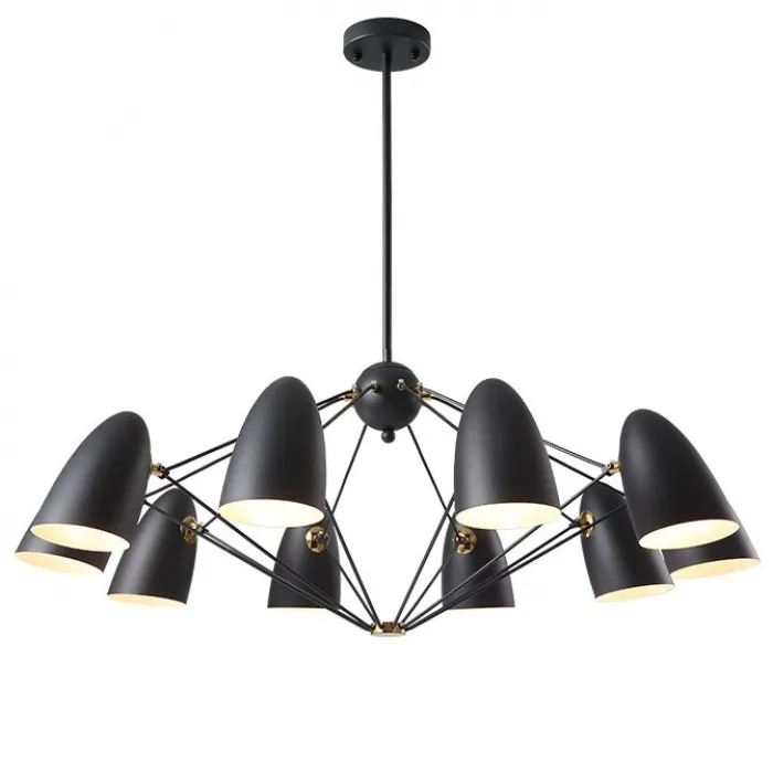 Люстра JLYLITE 10-Light Sputnik Chandelier Black от ImperiumLoft