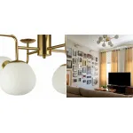 Люстра на штанге Tiepolo Ball Chandelier Gold 8