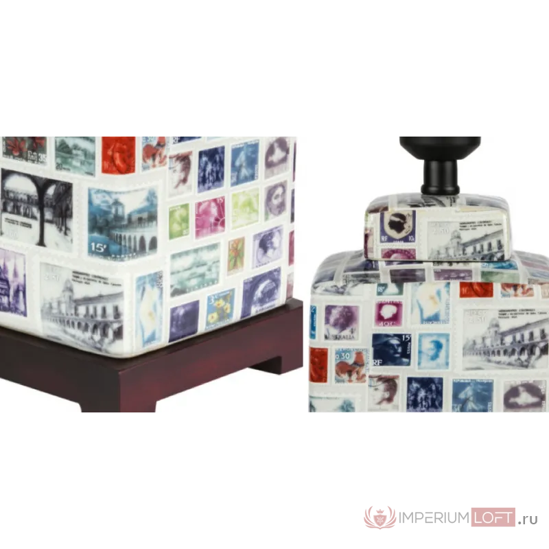 Настольная лампа Print Postage Stamps от ImperiumLoft