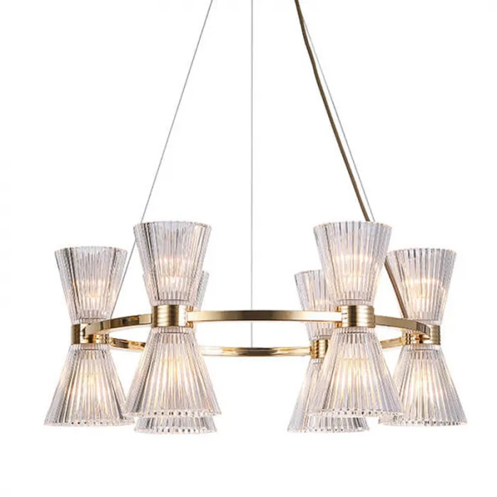 Люстра Glass Horn Light gold 65 от ImperiumLoft