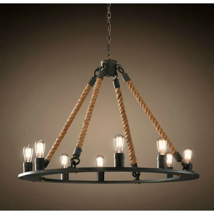 Люстра Loft Old Castle Rope Chandelier от ImperiumLoft