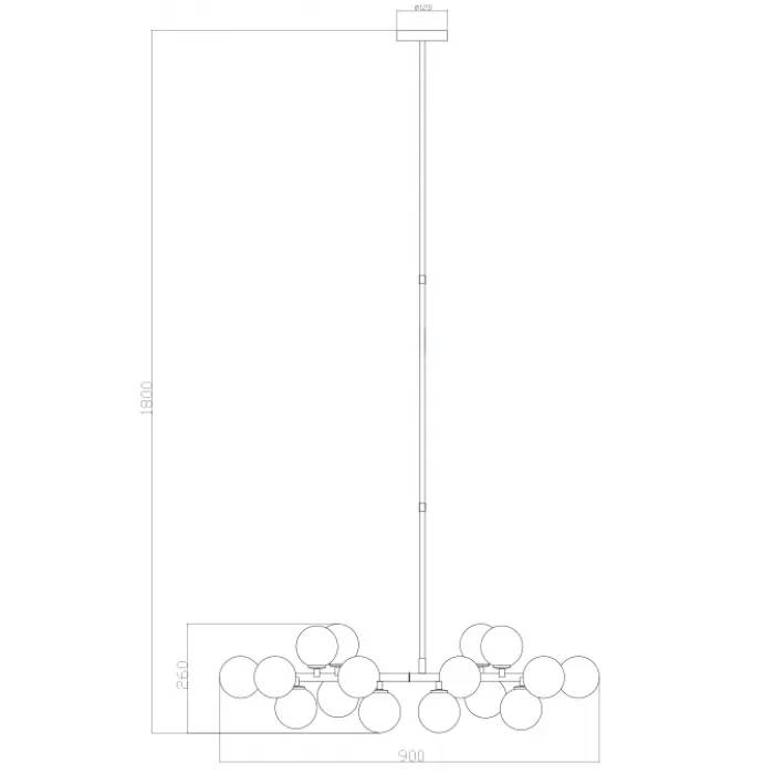 Светильник Bubble Stik Cold Chandelier от ImperiumLoft