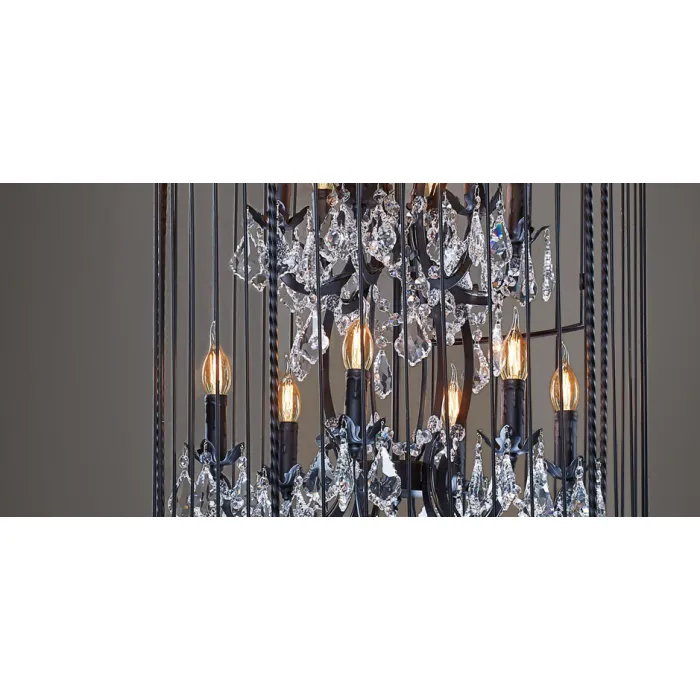 Люстра Steampunk Birdcage Chandelier 60 black от ImperiumLoft