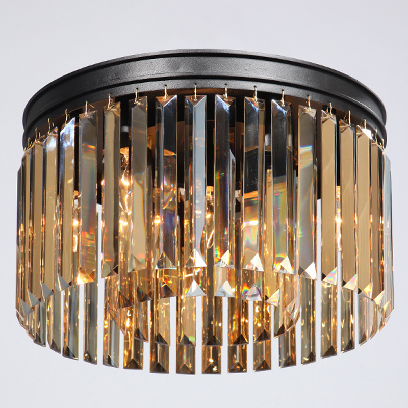 Потолочный светильник ODEON Amber GLASS Prism Round 2-TIER 40 см от ImperiumLoft