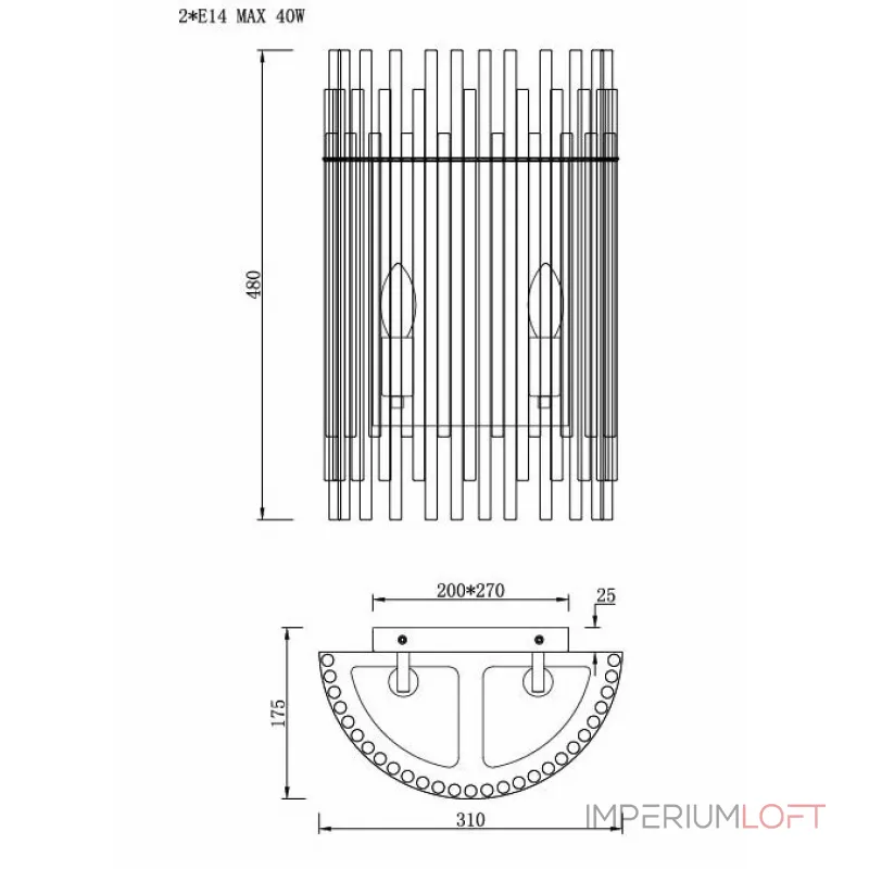 Бра Nembus Chromium Sconces