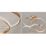Люстра Композиция из колец ORACLE Mahlu 5 Rings Gold от ImperiumLoft