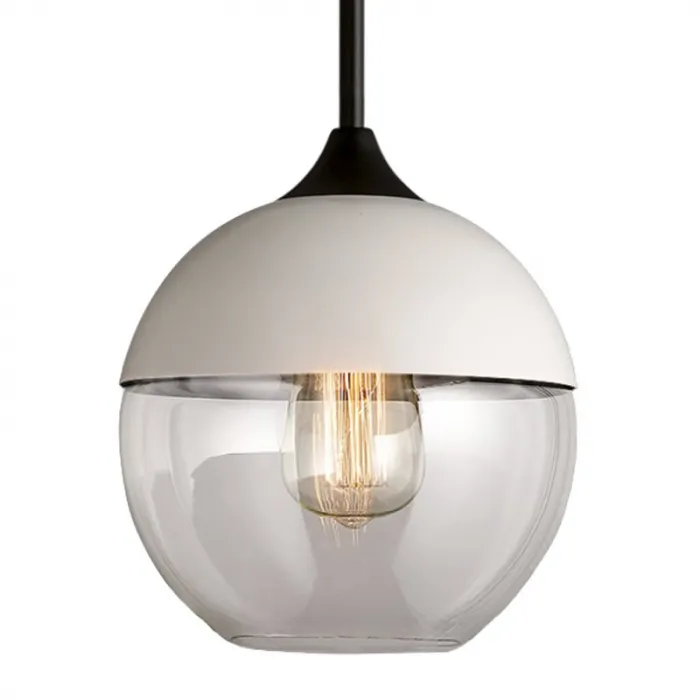 Подвесной светильник Hanglamp zwart glas White III от ImperiumLoft
