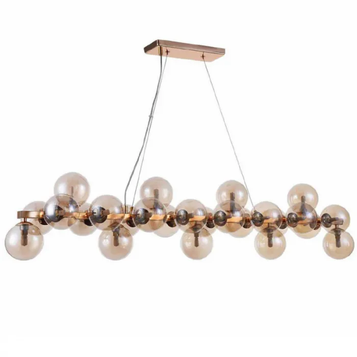 Люстра Berries Chandelier Rectangle Amber 120 от ImperiumLoft