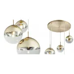 Светильник подвесной Mirror Ball Gold 5 плафонов  от ImperiumLoft