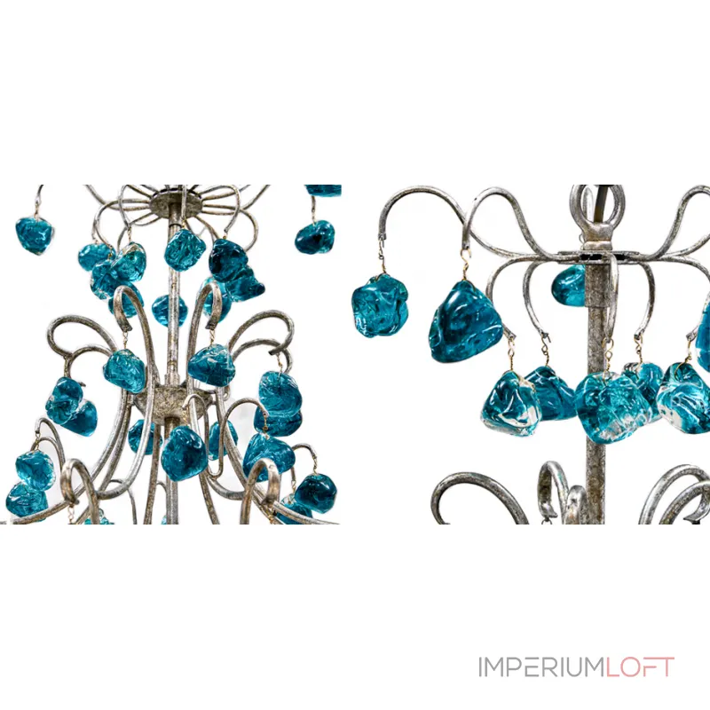 Подвесная люстра Crystal Blue Cupertino Chandelier 