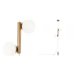 Торшер Tiepolo Ball Floor Lamp Double gold от ImperiumLoft