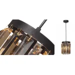Светильник ODEON Amber GLASS Pendant lamp Янтарное Стекло D 12
