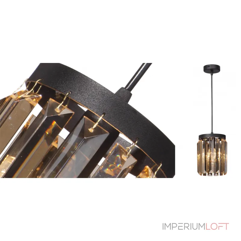 Светильник ODEON Amber GLASS Pendant lamp Янтарное Стекло D 12