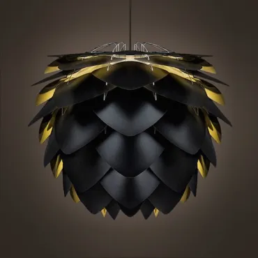Подвесной светильник pine cone Black & Gold 34 от ImperiumLoft