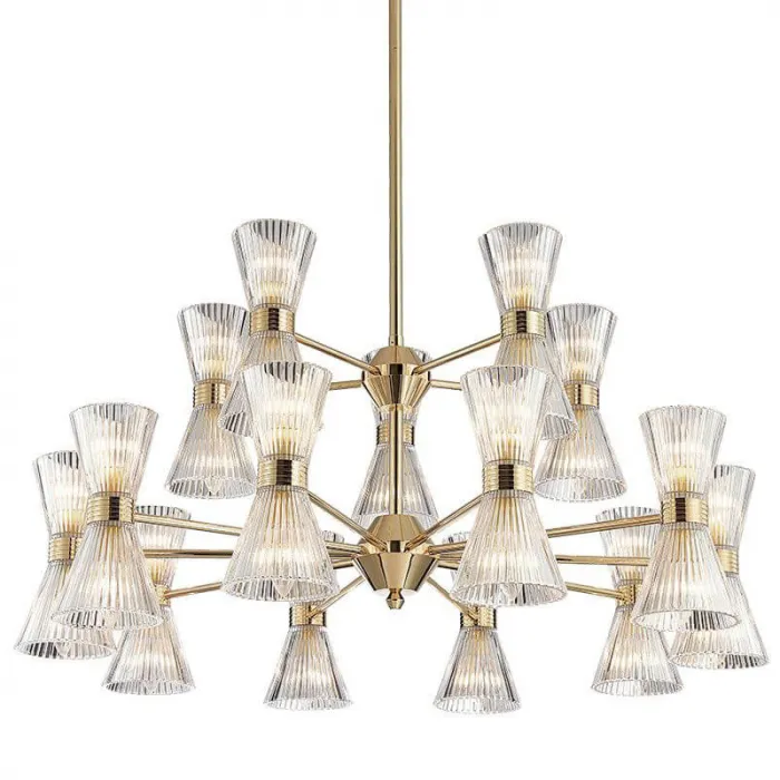 Люстра Glass Horn Light gold 103 от ImperiumLoft