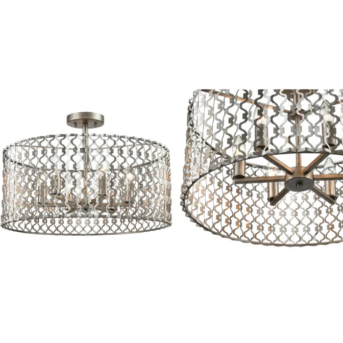 Потолочный светильник Arabesque Quatrefoil Drum от ImperiumLoft