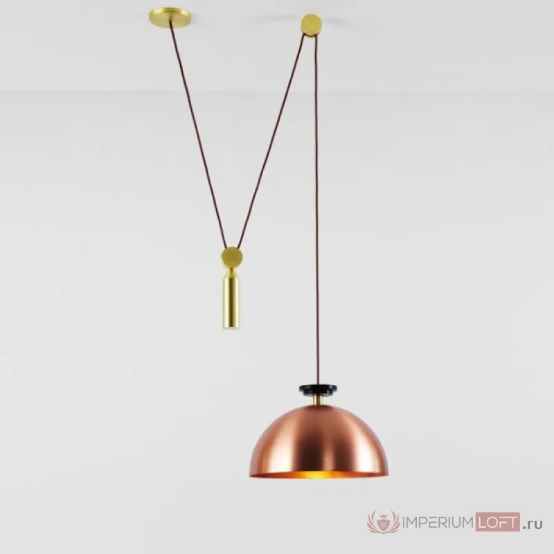 Подвесной светильник Shape up Pendant Hemisphere Copper от ImperiumLoft
