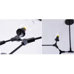 Люстра Сrumpled Glass Bubble Chandelier Black 8 плафонов от ImperiumLoft