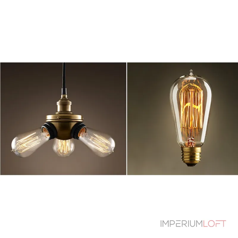 Подвесной светильник Loft Indusatrial Trio
