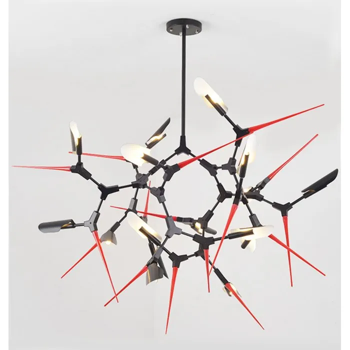 Люстра Red Spikes Chandelier 16 от ImperiumLoft