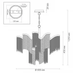 Подвесная люстра Mirage Chandelier Silver 60