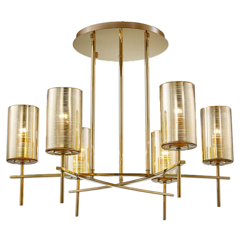 Люстра Light Cylinders gold lamps 6 от ImperiumLoft