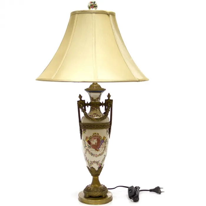Настольная лампа Lamp Decorated With Flowers от ImperiumLoft