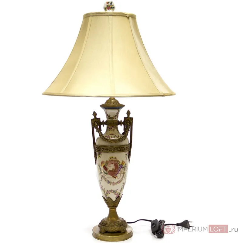 Настольная лампа Lamp Decorated With Flowers от ImperiumLoft