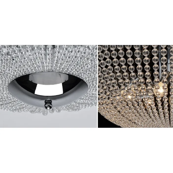 Потолочный светильник Virginia Clear Beads ceiling Chrome L от ImperiumLoft