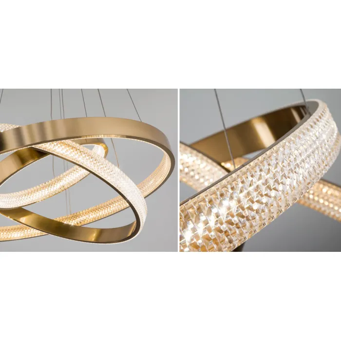 Люстра ORACLE 3 Rings Gold от ImperiumLoft