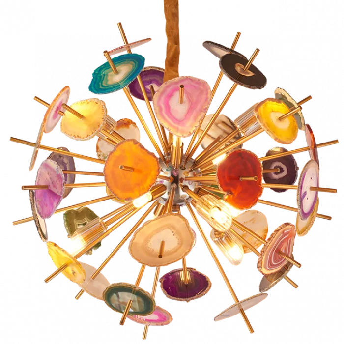 Люстра Agate Burst Chandelier Multicolor от ImperiumLoft