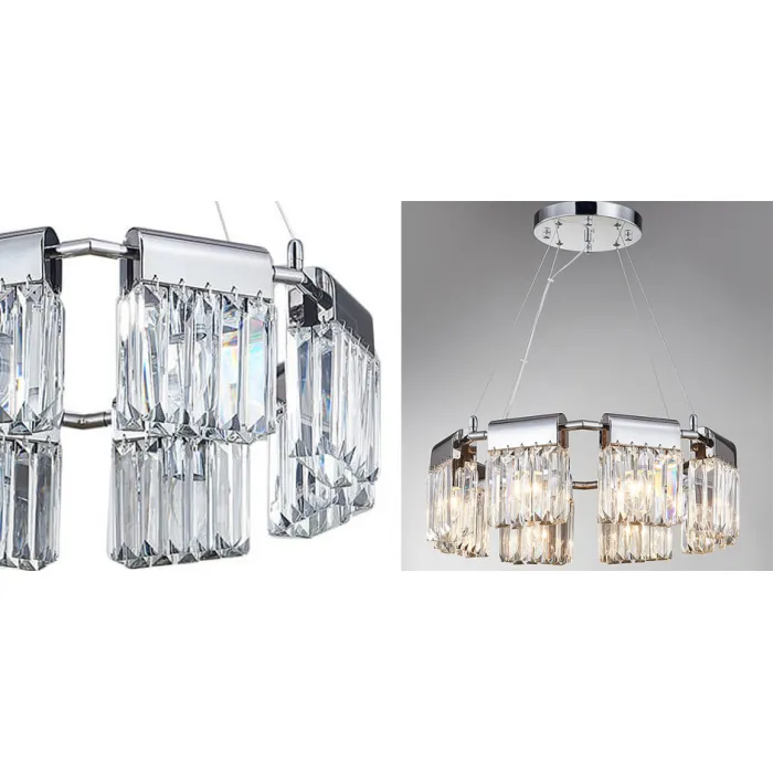 Люстра Crystal Pendants chrome 8 от ImperiumLoft