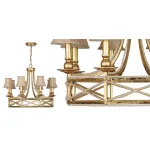 Люстра Textured Glass Petals Chandelier от ImperiumLoft