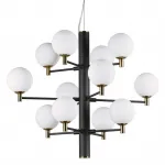 Подвесная люстра Italian Globe Abstraction Light White and Black 12