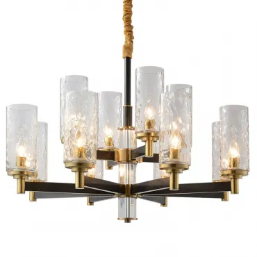 Люстра LIAISON ONE-TIER black and brass Chandelier 12 от ImperiumLoft