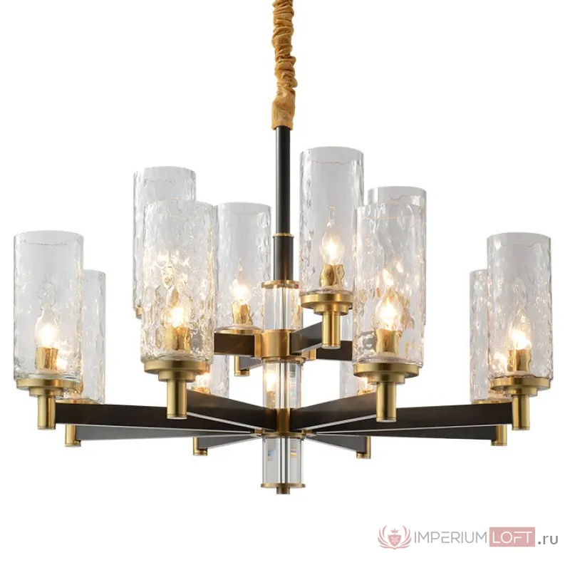 Люстра LIAISON ONE-TIER black and brass Chandelier 12 от ImperiumLoft