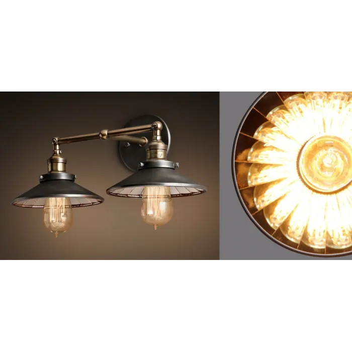 Бра Loft Cone 20th c.Factory filament Pendant Reflector Double от ImperiumLoft