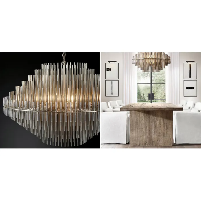 Люстра Restoration Hardware Emile Round Chandelier Chrome от ImperiumLoft