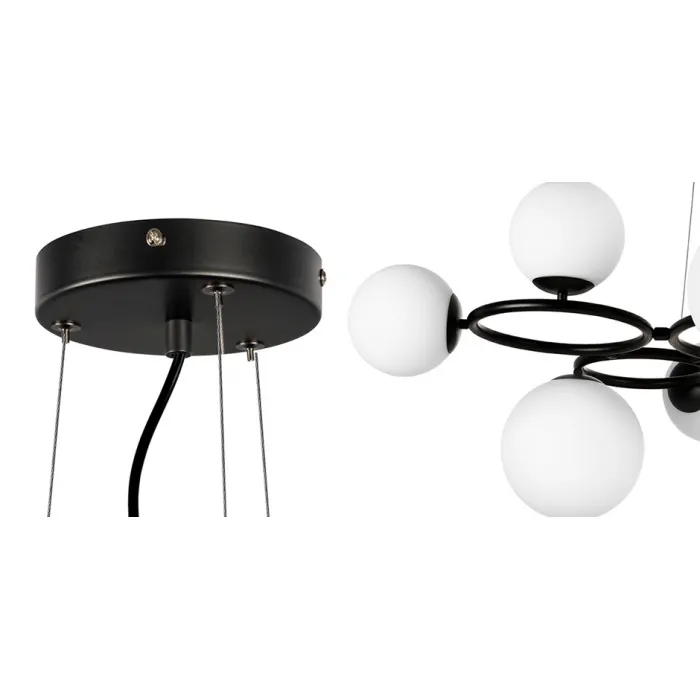Люстра Bubbles on 4 Rings Chandelier Black от ImperiumLoft