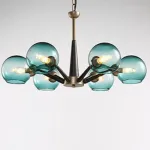 Подвесная люстра Thalia chandelier Blue glass