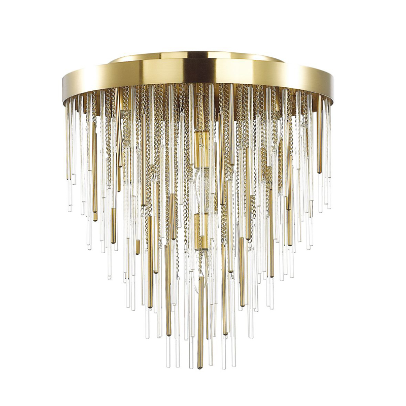 Потолочный светильник Luxury Gold & Glass Stripes от ImperiumLoft
