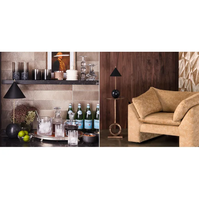 Настольная лампа CLEO ball Black от ImperiumLoft