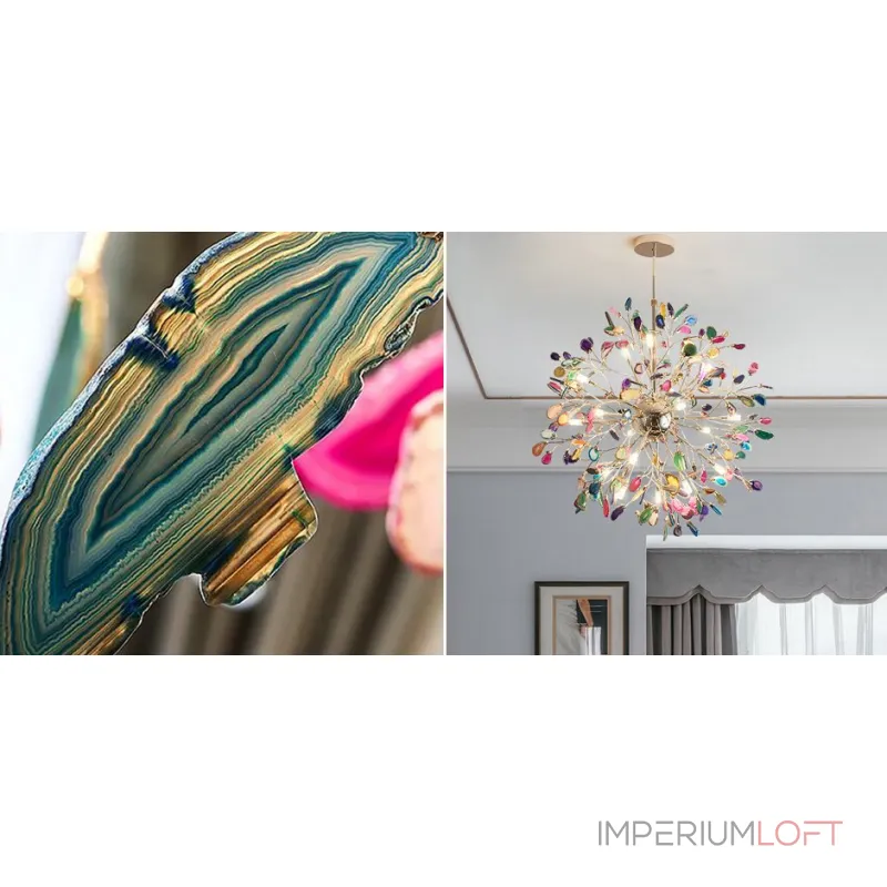 Подвесная люстра Crown of Agate Ball Multicolor Подвесная люстра Crown of Agate Ball Multicolor