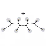 Люстра Сrumpled Glass Bubble Chandelier Black 8 плафонов от ImperiumLoft